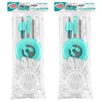 Kit 2 Cabo para MOP Giratório e Pró e 3 em 1 Flash Limp Completo RMOP0122