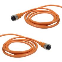 Kit 2 cabo sensor indutivo lkm02-2-4p 4v 5mt pnp lukma