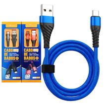 Kit 2 Cabos Carregador 2 Metros Micro USB V8 Original Inova