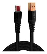 Kit 2 Cabos Carregador Tipo C Carga Rápida Turbo 1 Metro Reforçado Kit 2 Cabos Carregador Tipo C Carga Rápida Turbo 1 Metro Reforçado