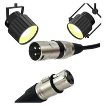 Kit 2 Cabos Dmx Para Iluminação 3 Metros