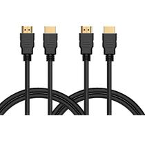 Kit 2 Cabos Premium 4K compatível com Note PC PS4 e Xbox