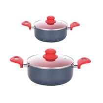 Kit 2 Caçarola Revestimento Cerâmico Onix 1.8Mm 20 e 24cm Kit 2 Caçarola Revestimento Cerâmico Onix 1.8Mm 20 e 24cm