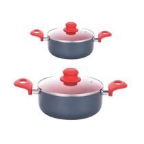 Kit 2 Caçarola Revestimento Cerâmico Onix 1.8Mm 20 E 24Cm