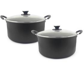 Kit 2 Caçarolas Grande Dona Chefa Anti Aderente 24Cm E 26Cm Kit 2 Caçarolas Grande Dona Chefa Anti Aderente 24Cm E 26Cm