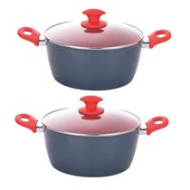 Kit 2 Caçarolas Indução Cerâmica 3,7Mm 22Cm Onix Kit 2 Caçarolas Indução Cerâmica 3,7Mm 22Cm Onix