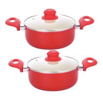 Kit 2 Caçarolas Revestimento Cerâmico Rubi 1,8mm 20cm Class Kit 2 Caçarolas Revestimento Cerâmico Rubi 1,8mm 20cm Class