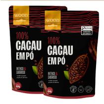 Kit 2 Cacau Em Pó Alcalino 100% Puro 226g Wood Superfoods Kit 2 Cacau Em Pó Alcalino 100% Puro 226g Wood Superfoods