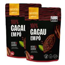 Kit 2 Cacau Em Pó Alcalino Natural 100% Cacau 454g