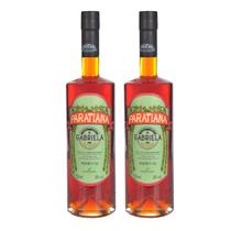 Kit 2 Cachaças Gabriela Cravo E Canela Paratiana 700 ml Premium Paraty Jorge Amado Destilada Qualidade Descansada Pinga