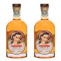Kit 2 Cachaças Labareda Paratiana 700 ml Artesanal com Notas Amadeiradas e Sabor Inigualável