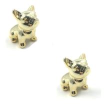 Kit 2 Cachorro Buldogue Francês Enfeite de Porcelana 7cm Kit 2 Cachorro Buldogue Francês Enfeite de Porcelana 7cm