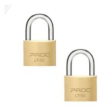Kit 2 Cadeado De Latão Pado Lt - 50mm Não Enferruja