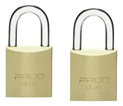 Kit 2 Cadeado Pado De 20mm Mesmo Segredo Iguais Mesma Chave