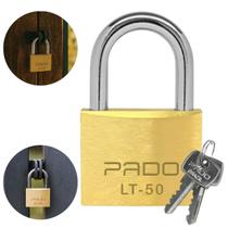 Kit 2 Cadeados 50mm Mesmo Segredo 20 Chaves Portão Mala Pado Kit 2 Cadeados 50mm Mesmo Segredo 20 Chaves Portão Mala Pado