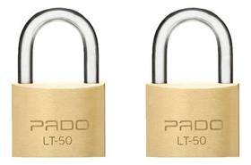 Kit 2 Cadeados 50mm Pado 4 Chaves Não Enferruja Resistente