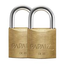 Kit 2 cadeados em latão de 35 mm - CR35 Papaiz - Papaiz