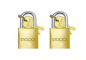 Kit 2 Cadeados Pado 50mm Mesmo Segredos Iguais Mesma Chave