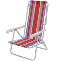 Kit 2 Cadeira Aço 8 Posições Dobrável 90kg Color - Mor Kit 2 Cadeira Aço 8 Posições Dobrável 90kg Color - Mor