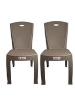 Kit 2 Cadeira Bistro Rattan Cairo Camurça Kit 2 Cadeira Bistro Rattan Cairo Camurça