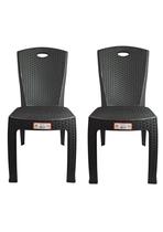 Kit 2 Cadeira Bistro Rattan Cairo Preto Kit 2 Cadeira Bistro Rattan Cairo Preto