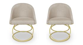 Kit 2 Cadeira De Jantar Luxo Base De Metal Dourado Sala Esritório Recepção Suede Veludo Bege Do Lar Móveis Kit 2 Cadeira De Jantar Luxo Base De Metal Dourado Sala Esritório Recepção Suede Veludo Bege Do Lar Móveis