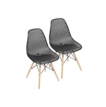 Kit 2 Cadeira Eames Eloisa Design Colmeia Diversas Cores