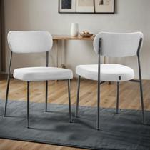 KIT 2 Cadeira Lavínia Bouclê para Sala de Jantar Gourmet KIT 2 Cadeira Lavínia Bouclê para Sala de Jantar Gourmet