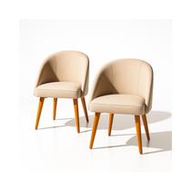 Kit 2 Cadeira Lua Para Mesa De Jantar Cadeira Poltrona Decorativa Para Penteadeira Sala De Jantar