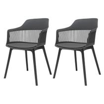 Kit 2 Cadeira Polipropileno Marcela Cinza Sala Cozinha Kit 2 Cadeira Polipropileno Marcela Cinza Sala Cozinha