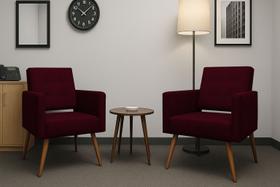 Kit 2 Cadeira Poltrona Consultório Escritório Reforçadas Vanessa