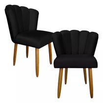 Kit 2 Cadeira Poltrona Pétala Sala De Estar Penteadeira Luxo