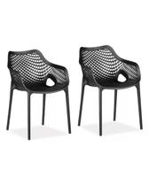 Kit 2 Cadeira Suits com Braço Conforto, Design e Resistência