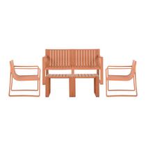 Kit 2 Cadeiras 1 Sofá 2 Mesas Verte Eco Pêssego