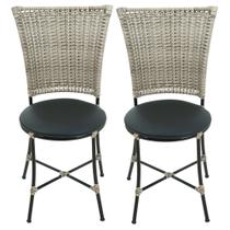 Kit 2 cadeiras acento redondo cozinha copa Kit 2 cadeiras acento redondo cozinha copa