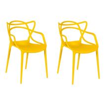 Kit 2 Cadeiras Allegra - Amarelo