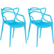 Kit 2 Cadeiras Allegra - Azul