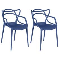 Kit 2 Cadeiras Allegra - Azul Petróleo