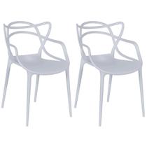 Kit 2 Cadeiras Allegra - Cinza