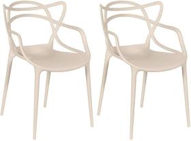 Kit 2 cadeiras allegra nude