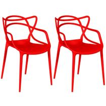 Kit 2 Cadeiras Allegra - Vermelho
