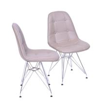 Kit 2 Cadeiras Boxbit Dkr Eames Base Em Madeira Fendi Kit 2 Cadeiras Boxbit Dkr Eames Base Em Madeira Fendi