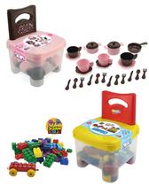 Kit 2 Cadeiras Cadeirinha Brinquedo Infantil Casal Menino Menina Gêmeos