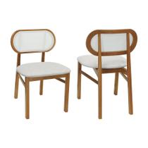 Kit 2 Cadeiras Capri Encosto Anatômico Telinha Bege - Amêndoa Assento Estof. Linho Bege Mescla Impermeável Kit 2 Cadeiras Capri Encosto Anatômico Telinha Bege - Amêndoa Assento Estof. Linho Bege Mescla Impermeável