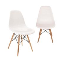 Kit 2 Cadeiras Charles Eames Eiffel Wood Design
