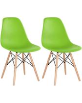 Kit 2 Cadeiras Charles Eames Verde