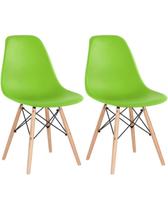 Kit 2 Cadeiras Charles Eames Verde - Gardenlife