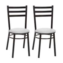 Kit 2 Cadeiras CP81 Pintadas Pretas Treparoni