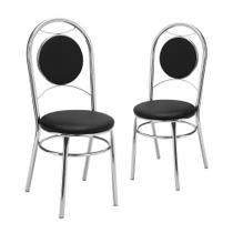 Kit 2 Cadeiras Cromadas Denver Tre Paroni