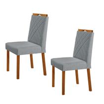 Kit 2 Cadeiras Dallas com Puxador Móveis Minas